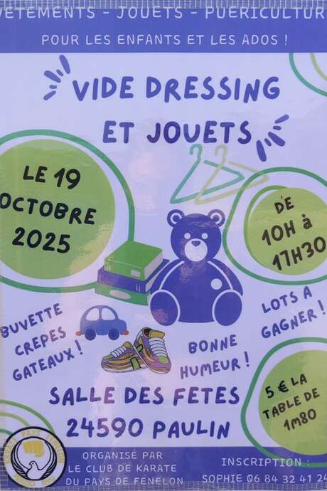 Vide dressing et jouets pour enfants/ados à Paulin