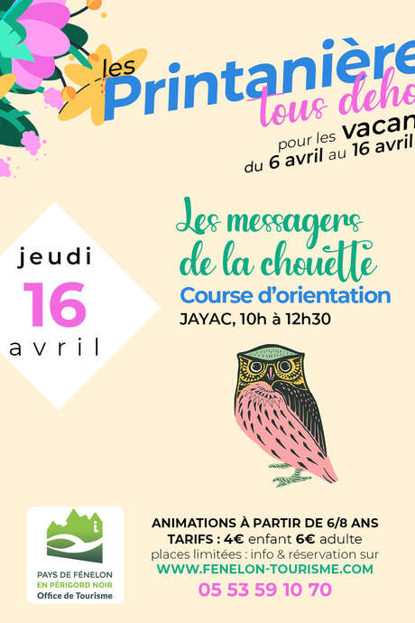 Les Printanières 2026 - Les messagers de la chouette : course d'orientation