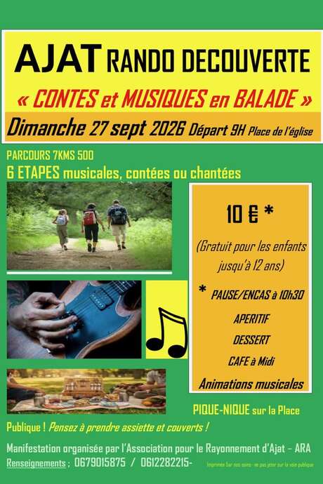 RANDO DÉCOUVERTE « CONTES ET MUSIQUES EN BALADE »