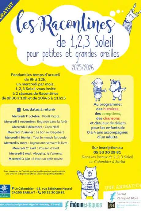 Les Racontines de 1,2,3 Soleil