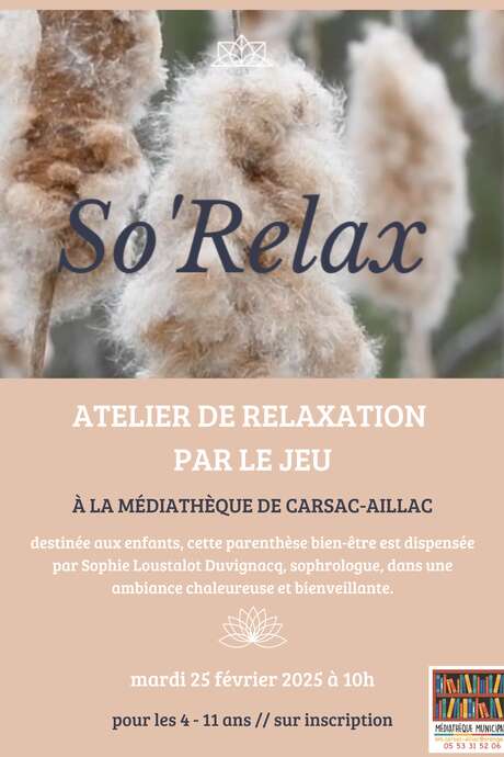 So'Relax : Atelier de relaxation par le jeu