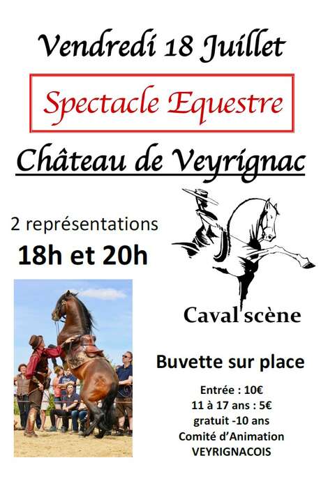 Spectacle équestre - Château de Veyrignac