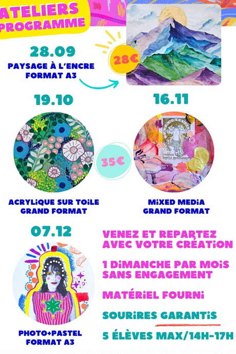 Ateliers Art multi-techniques Ateliers Art multi-techniques
