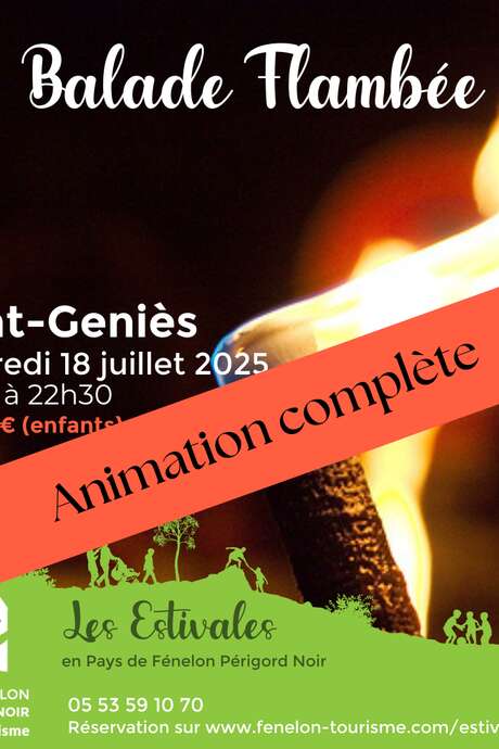 LES ESTIVALES : Balade Flambée à Saint-Geniès
