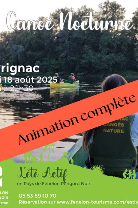 ÉTÉ ACTIF : Canoë Nocturne à Veyrignac