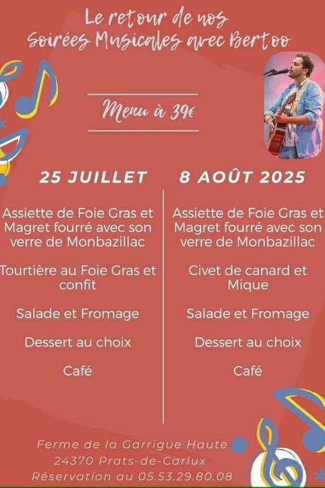 Soirées musicales avec Bertoo