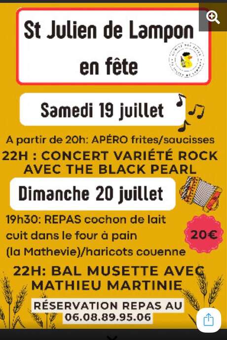 St-julien de lampon en fête