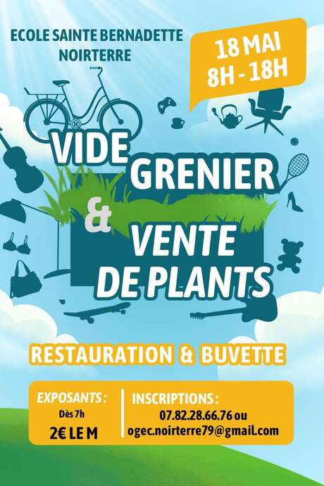 Vide grenier et vente de plants