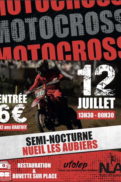 Motocross semi-nocturne