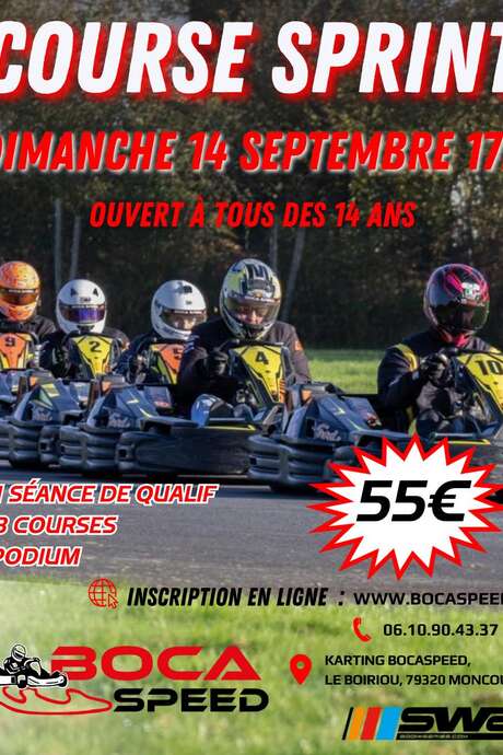Course sprint - Karting Bocaspeed