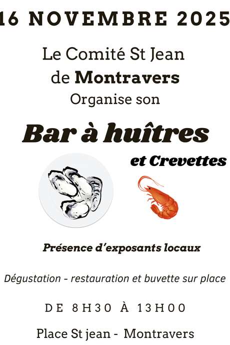 Bar à huîtres et exposants locaux