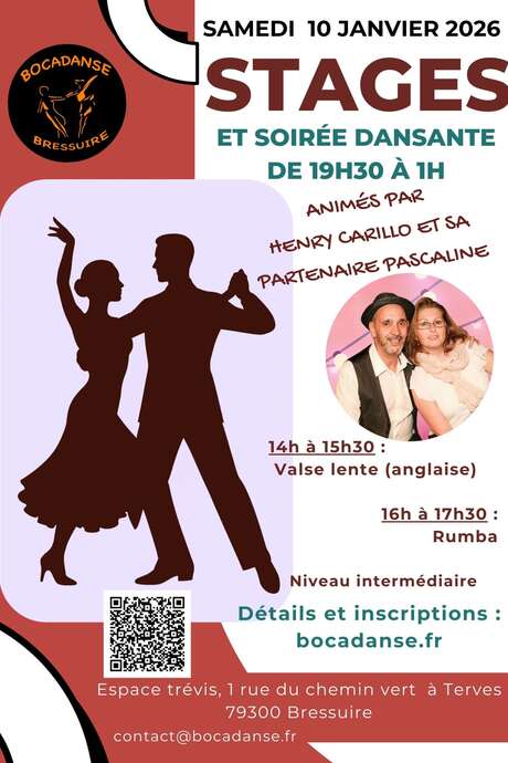 Stage de valse anglaise, rumba et soirée dansante