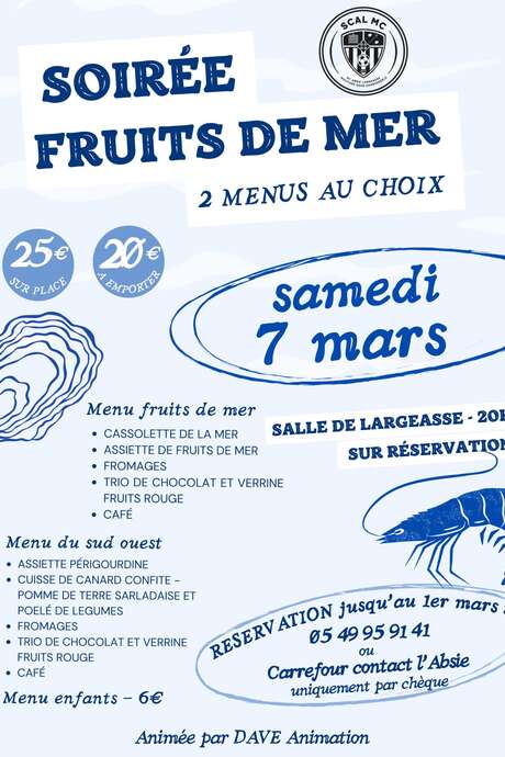Soirée fruits de mer