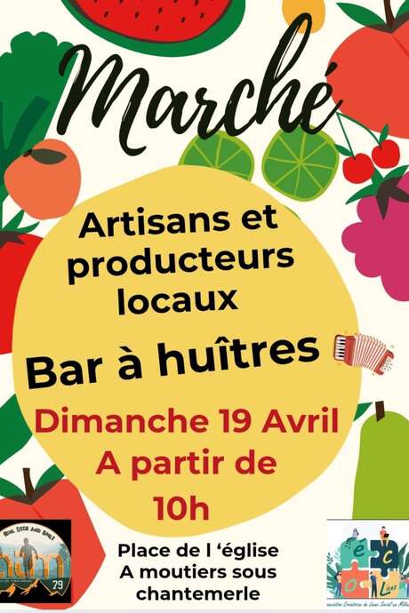 Marché et bar à huîtres