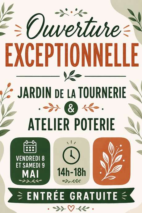 Portes ouvertes au Jardin de la Tournerie et  à l'Atelier Poterie C'DECO'LOMBINS