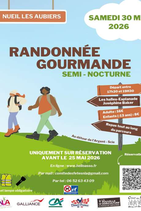 Randonnée gourmande semi-nocturne