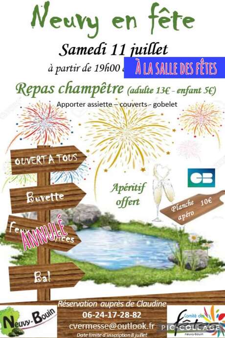 Neuvy en fête - FEU D'ARTIFICE ANNULÉ