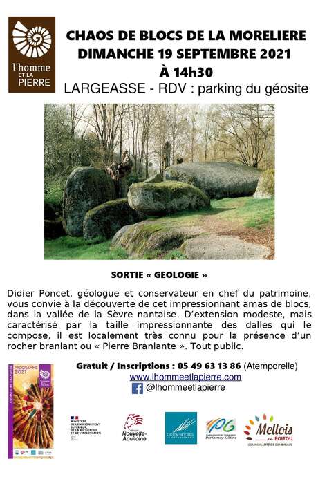 Visite - Les chaos de blocs de la Morelière - Largeasse Visite - Les chaos de blocs de la Morelière - Largeasse