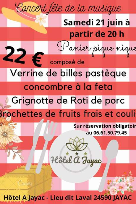 fête de la musique- à l’Hôtel A Jayac