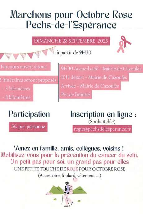 Marchons pour Octobre Rose – Pechs-de-l’Espérance