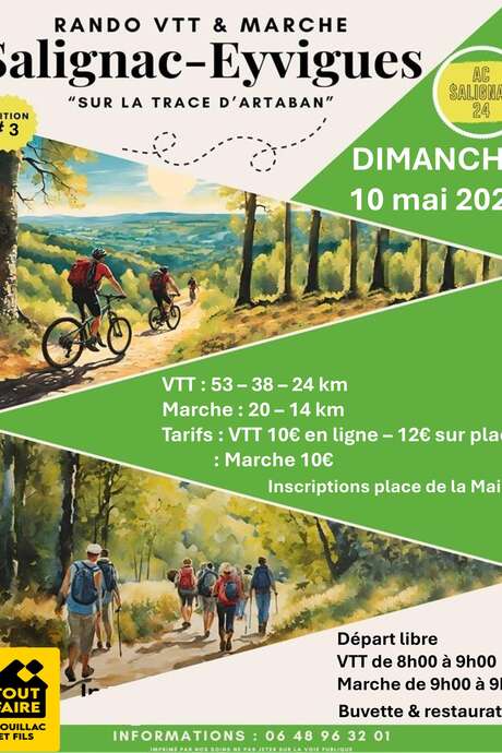 Rando VTT & marche Salignac-Eyvigues