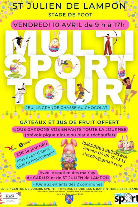 Multisport tour à Saint Julien de Lampon