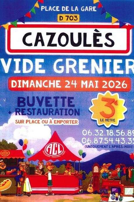 Vide-grenier à Cazoulès