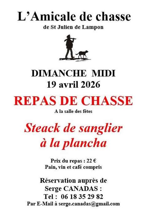 Repas de chasse - Saint Julien de Lampon