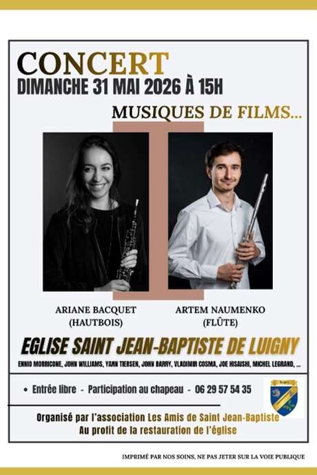 Concert en L'Église St-Jean-Baptiste de Luigny