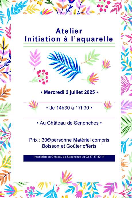 Atelier initiation à l'aquarelle