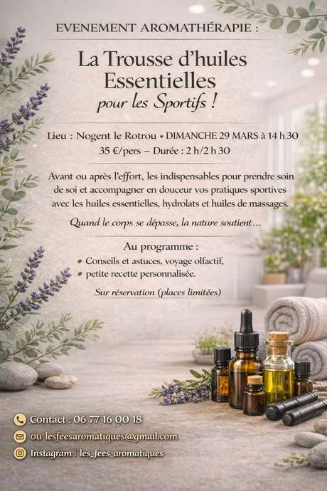 Aromathérapie - La trousse d'huiles essentielles pour les sportifs