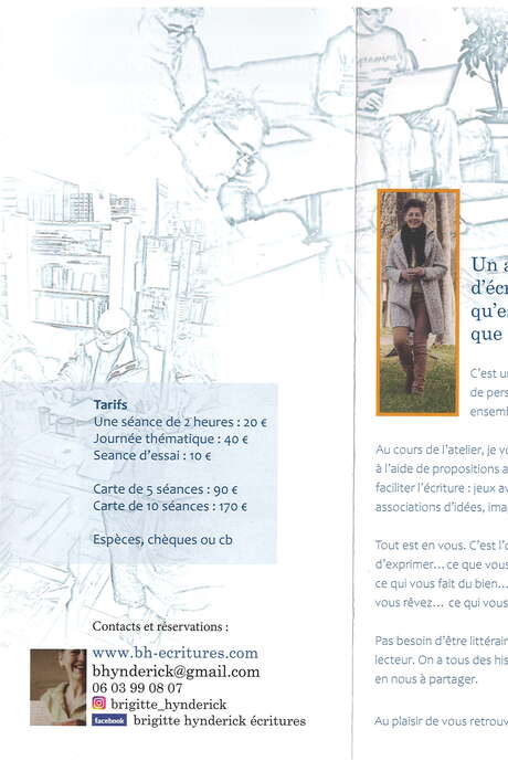 Ateliers écriture à la Librairie Livre au trésor