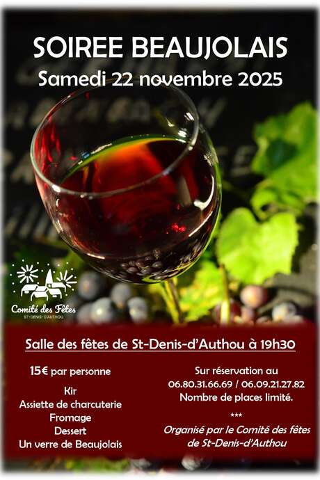 Soirée beaujolais - Saint Denis d'Authou