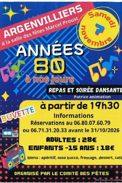 Soirée dansante "Des années 80 à nos jours"