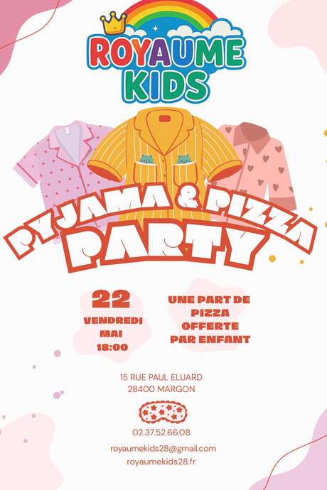 Pyjama & pizza party au Royaume Kids