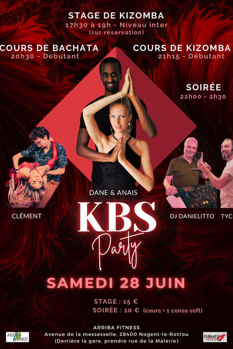 Soirée KBS Party & Cours de danse I Arriba Fitness