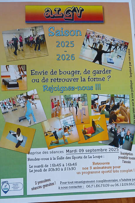 Reprise des cours de gym - La Loupe