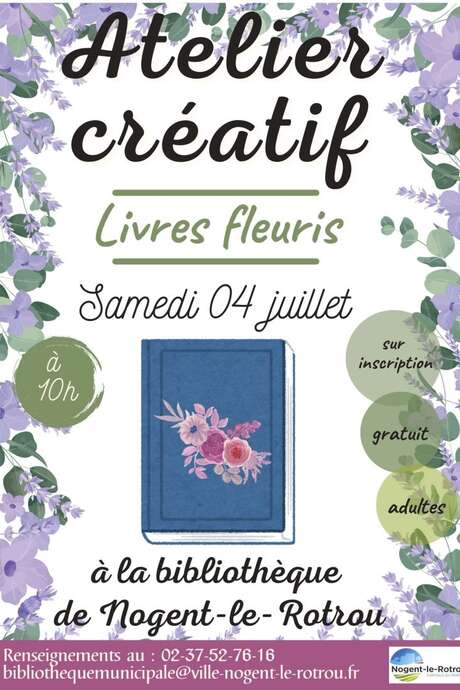 Atelier créatif I Livres fleuris