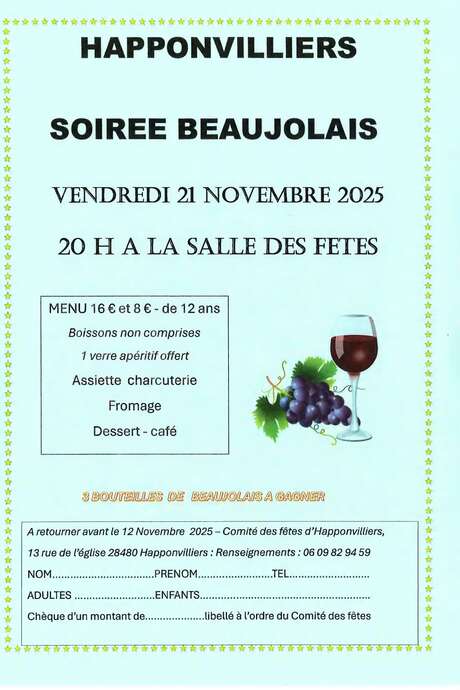 Soirée beaujolais