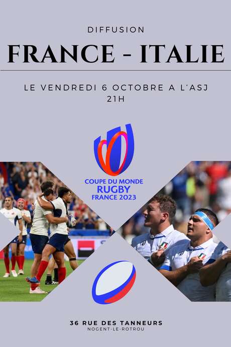 Match rugby France - Italie I ASJ