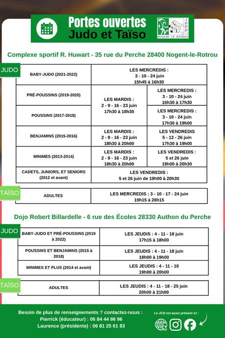 Portes ouvertes judo & taïso