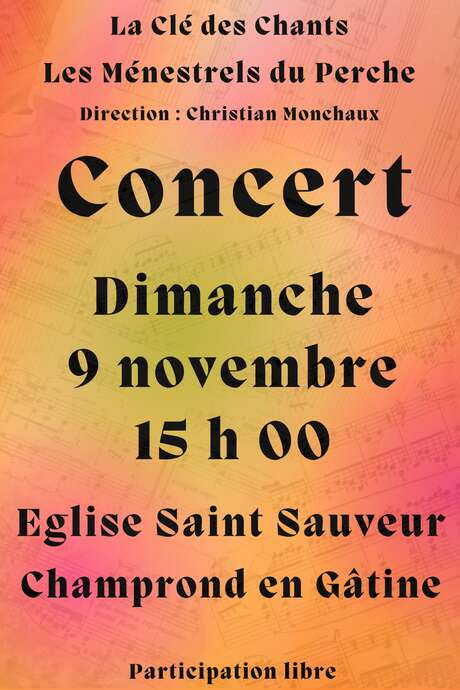 Concert - La Clé des chants - Les ménestrels du Perche
