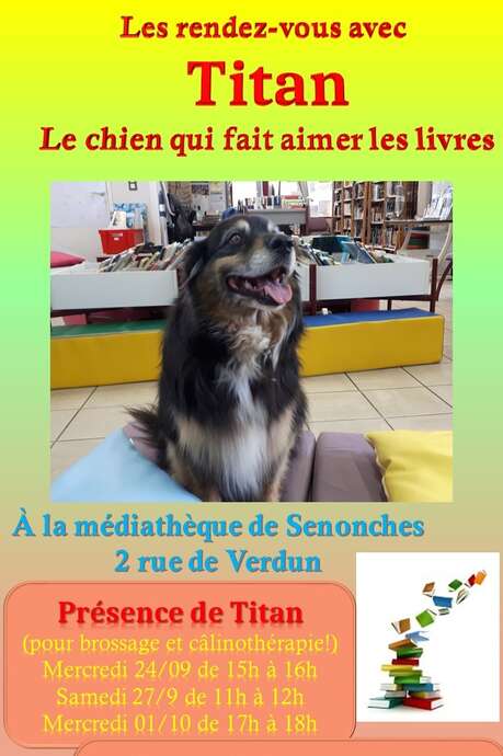 Titan le chien qui fait aimer les livres