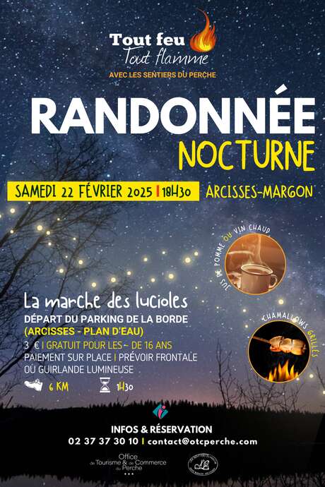 Randonnée nocturne : la marche des lucioles