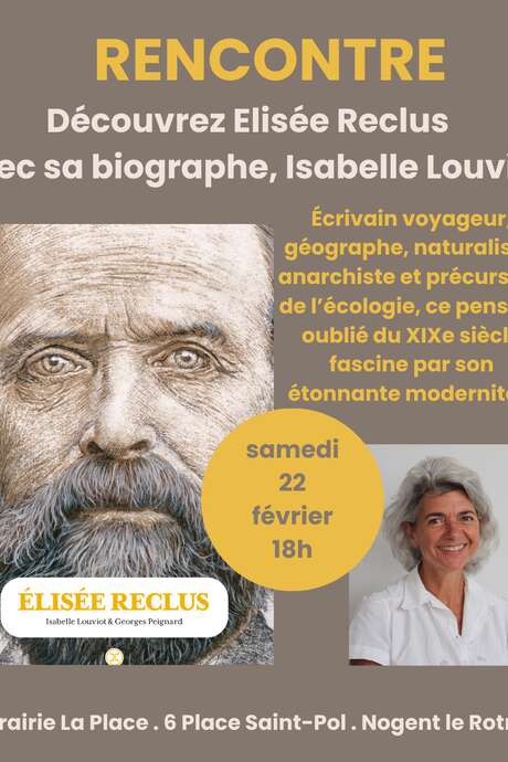 Rencontre dédicace -- Essai biographique d'Elisée Reclus par Isabelle Rouviot