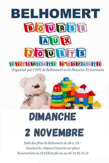 Bourse aux jouets - vêtements d'enfants
