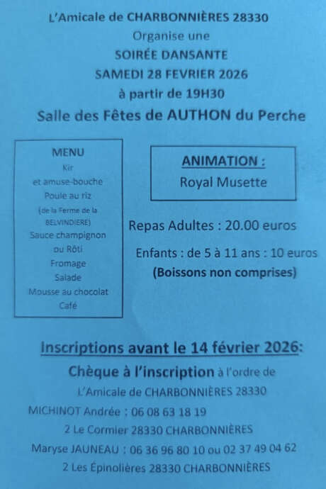Soirée dansante à Authon-du-Perche