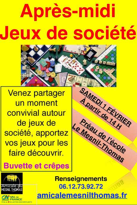 Après-midi jeux de société