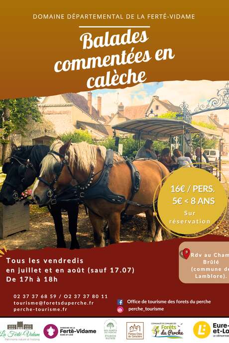 Balade en calèche commentée du Domaine de la Ferté-Vidame