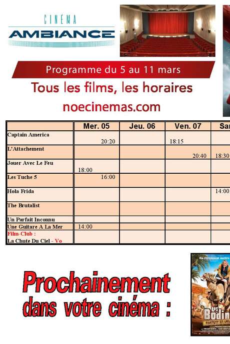 Programme cinéma du 5 au 11 mars  mars